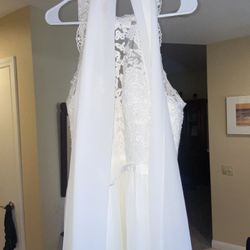 Ivory Halter Top Style Wedding Dress