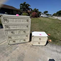 Dresser And One Nightstand 