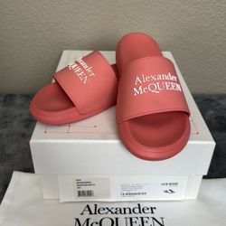Alexander McQueen Pool Slides, Size 38