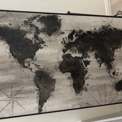 Huge Map Art Wall Decor