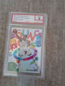 Giannis Antetokounmpo 2025 Topps NBA Hoops Bounce House PSA 9