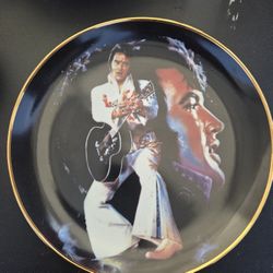 Elvis Presley Collectors Gold Rim Plate - The King 5722