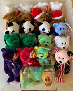 Beanie babies for sale.