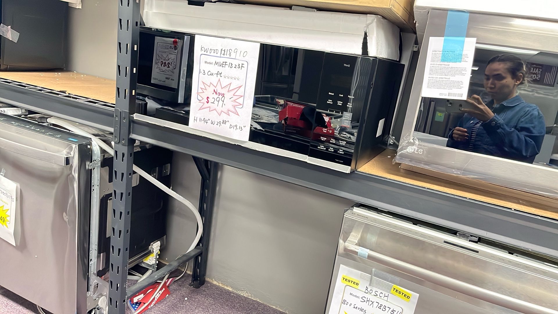 Microwave Stainless Steel New Open Box 