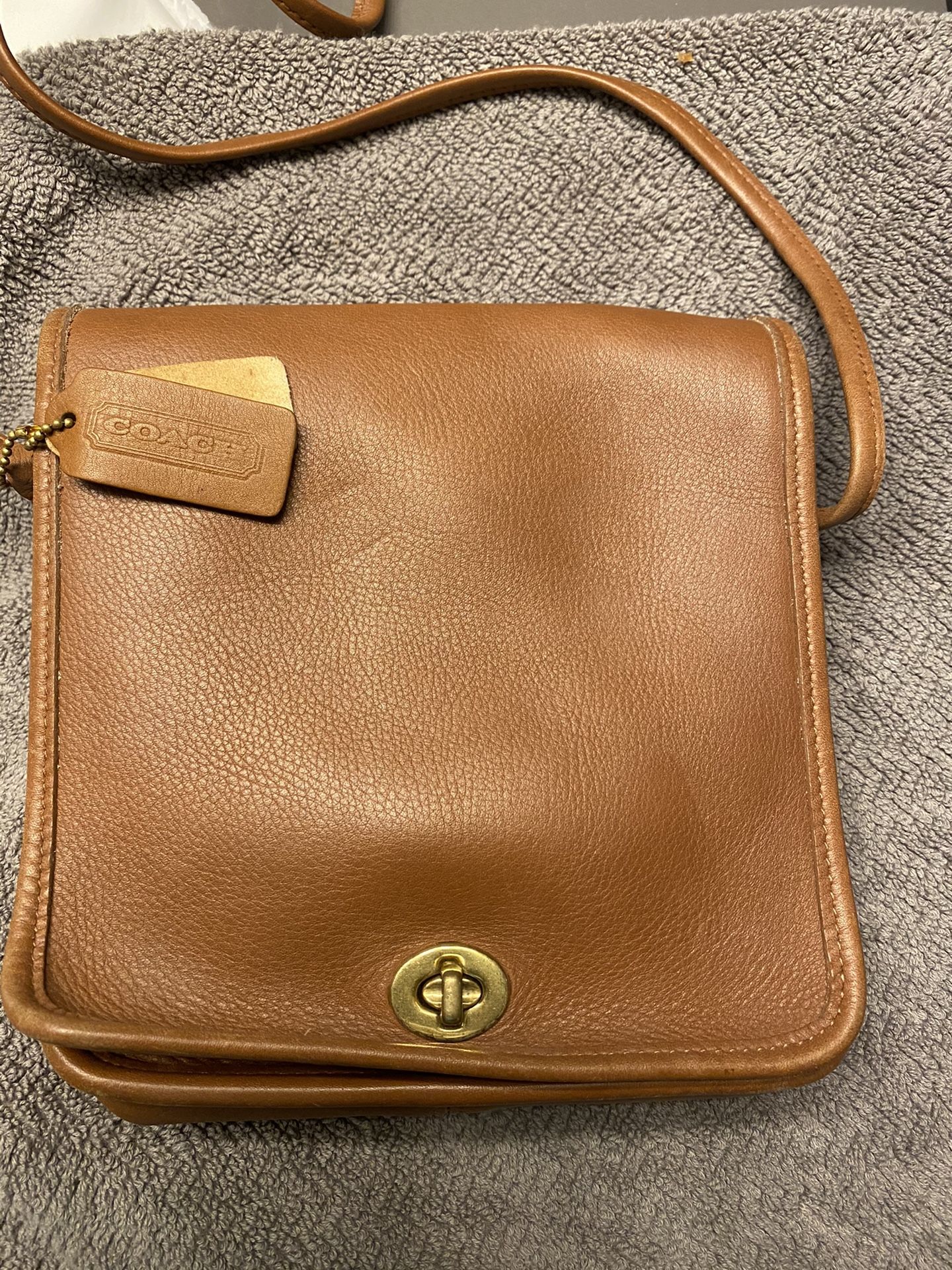 COACH tan/brown purse