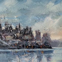 Paint. Canvas. Oil. 16/20 inch. Price $150