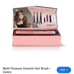 Ceramic Hair Brush in Rose Gold