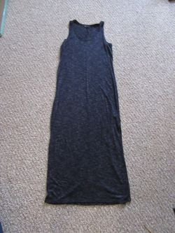 Women's GAP Maxi Dress Blue Sleeveless Side Slit Size XS