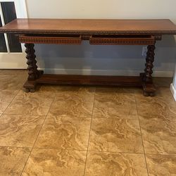 Antique Table Over A Hundred Years Old.