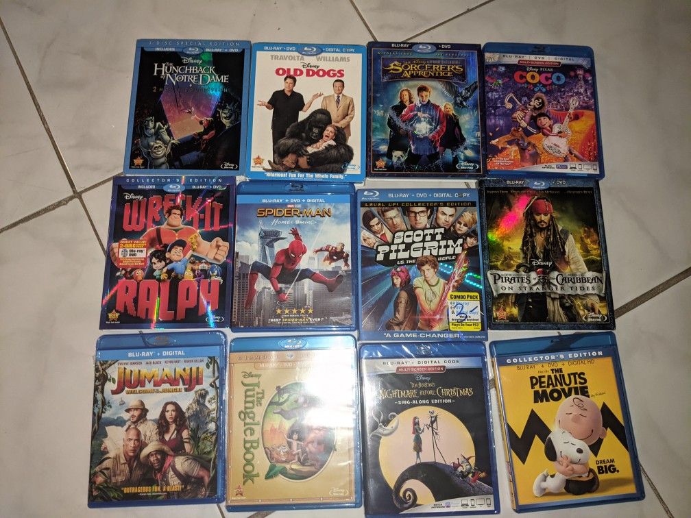 Movies Blurays Lot