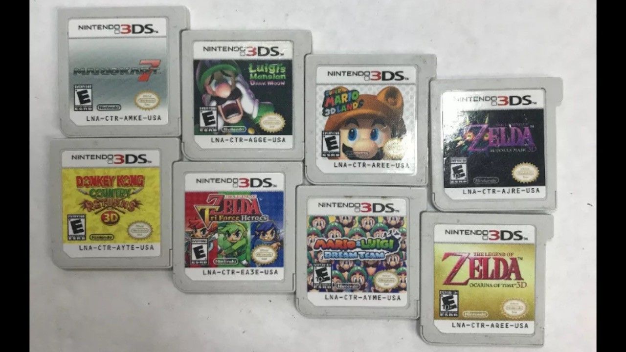 8x Nintendo 3ds games lot All games work, no boxes Ships for $3