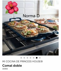 Comal doble de hierro forjado nuevo en su caja 🌺 princess house 🌺