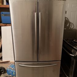 Samsung 3-Door French Door Refrigerator - Stainless Steel, Bottom Freezer