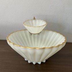 Serving Bowl With a Small Dip Bowl