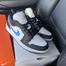 Jordan 1 Low - Black University Blue Sizs 8.5W