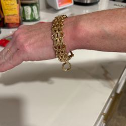 Gold plated bracelet