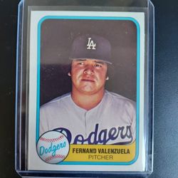 81 Fleer Fernando Valenzuela Rookie Card