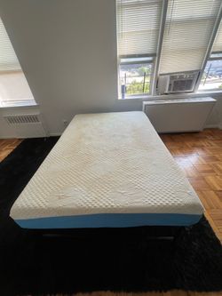 Full size mattress and metal bed frame