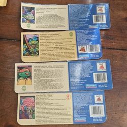 4 X TMNT Card Backs