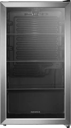 Insignia 115 Can Beverage Cooler Stainless Steel
