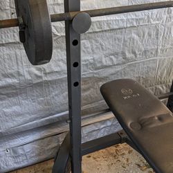 Gold's Gym Bench & Weights