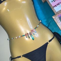 Crystal Tie On Waist Beads