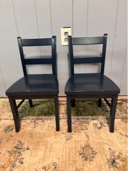 Solid Wood Children’s Chairs - Set of 2