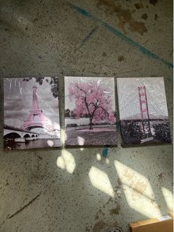 Pink wall art