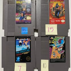 NES GAMES PRICE AS MARKED