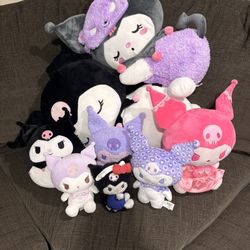 Kuromi Plush Collection – $130 (for all | separate prices in description)