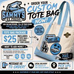 Custom TOTE BAGS!!