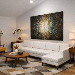 Large Modern Mosaic Wall Art Panel / Decorative Room Divider