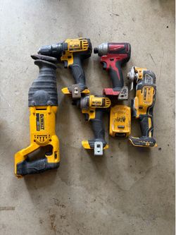 Milwaukee & Dewalt tool bundle