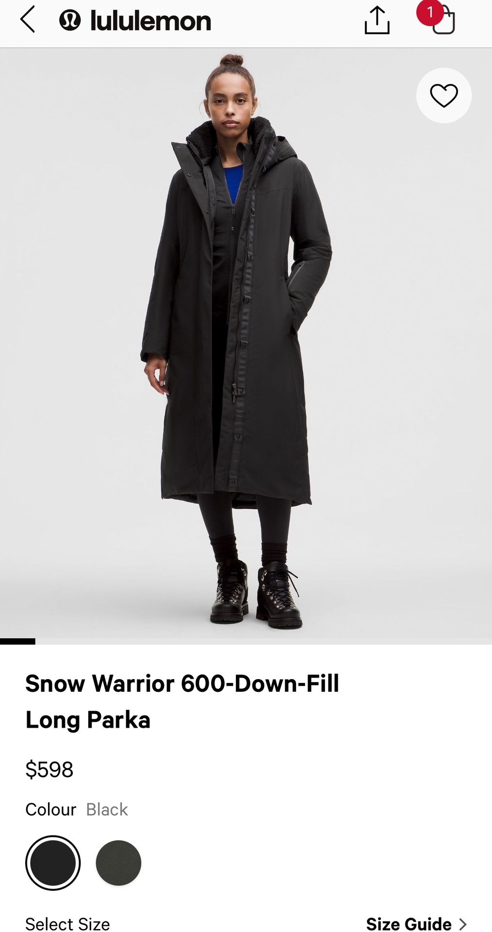 Snow Warrior 600 down Fill Long Parka