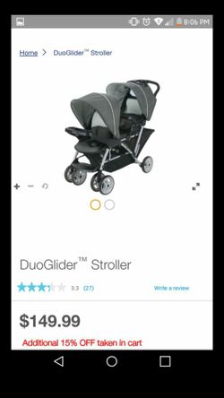 Double Glider stroller