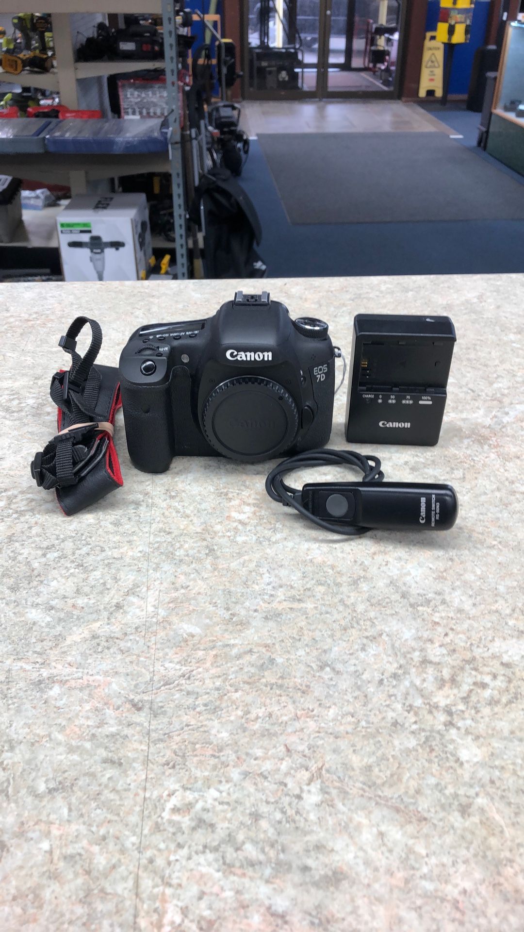 Canon EOS 7D 18.0 MP Digital SLR Camera (No Lenses) With Charger And Remote Switch