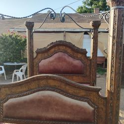 Spanish Poster Bed Frame No Mattress 