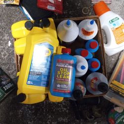 Arranged Mechanical Fluids, Wtf Transmission Fluid, Blue Devil Oil Stop Leak, Blue Devil Rear Main Sealer, Lucas engine Stop Leak Lucas Transmission F