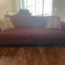 Burgundy Sofa