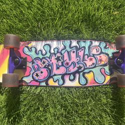 Skateboard - Dusters of California “Girl is Not a 4 Letter Word” art cruiser