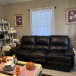 Leather Sofa And Recliner