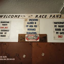 Authentic Hialeah Speedway Signs And A Piece Of The Bleachers 