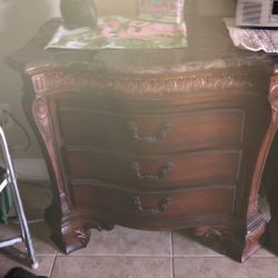   Elegant End Tables Or Nightstands With Marble Tops