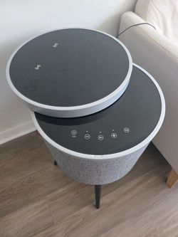 ​Smart Speaker Side Table with Dual Wireless Charger