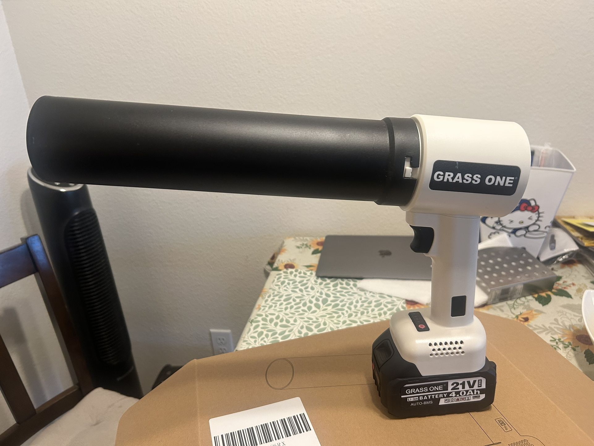 Leaf Blower With White With Battery