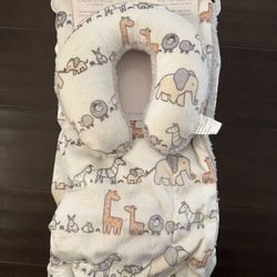 Baby Neck Pillow & Blanket Set - New 