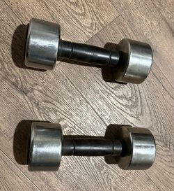 Set of Dumbbells 10 lbs  Used in a great shape.