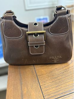 Vintage Bag Y2K leather Brown