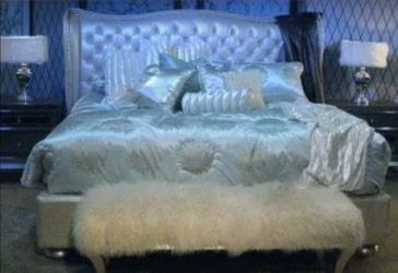 King Leather Bed