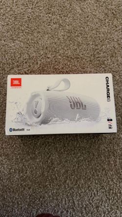 JBL Charge 6 - Portable Waterproof & DropProof Bluetooth Speaker (White)